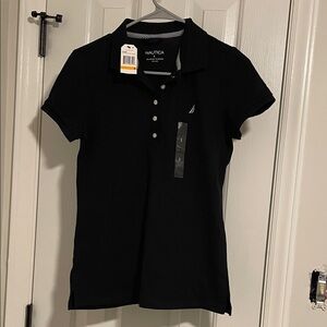 Nautica Women's Black Button Down Shirt